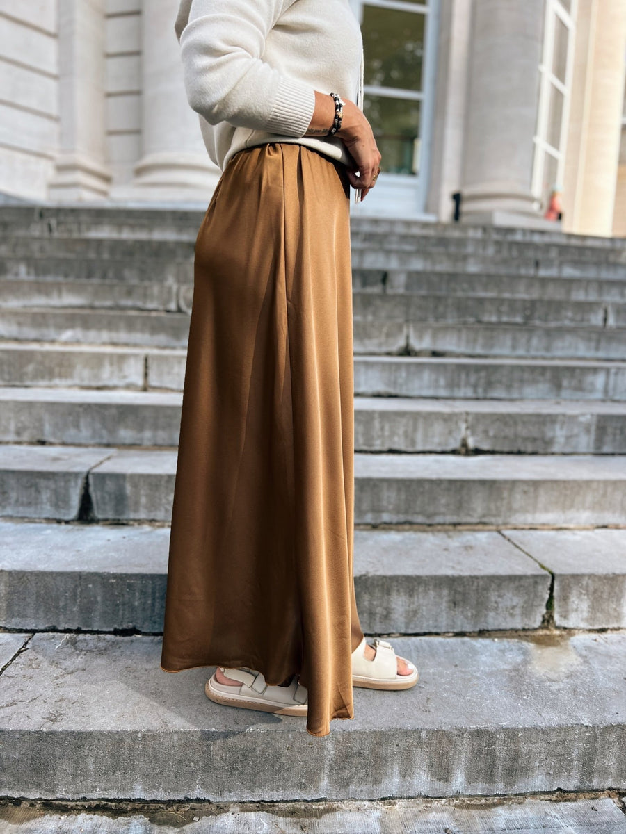 La jupe Athena Camel - Gualap