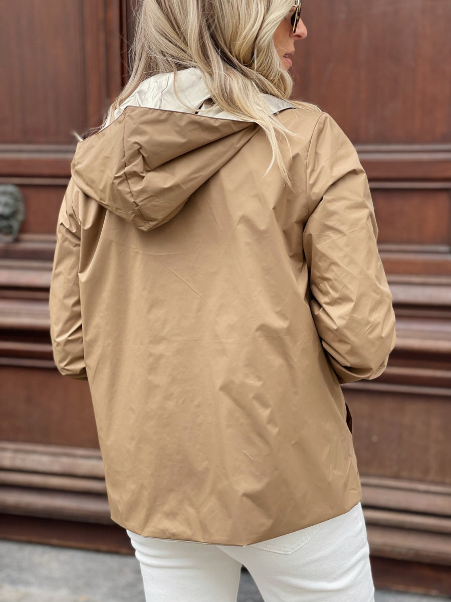 La veste Daphne courte reversible camel - Gualap