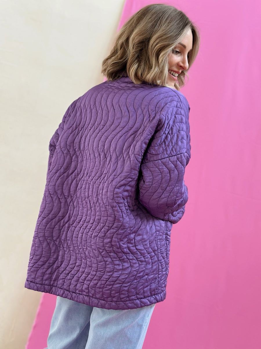 La veste Emilie mauve - Gualap