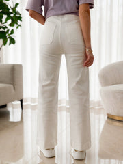 Le jeans Calista blanc - Gualap