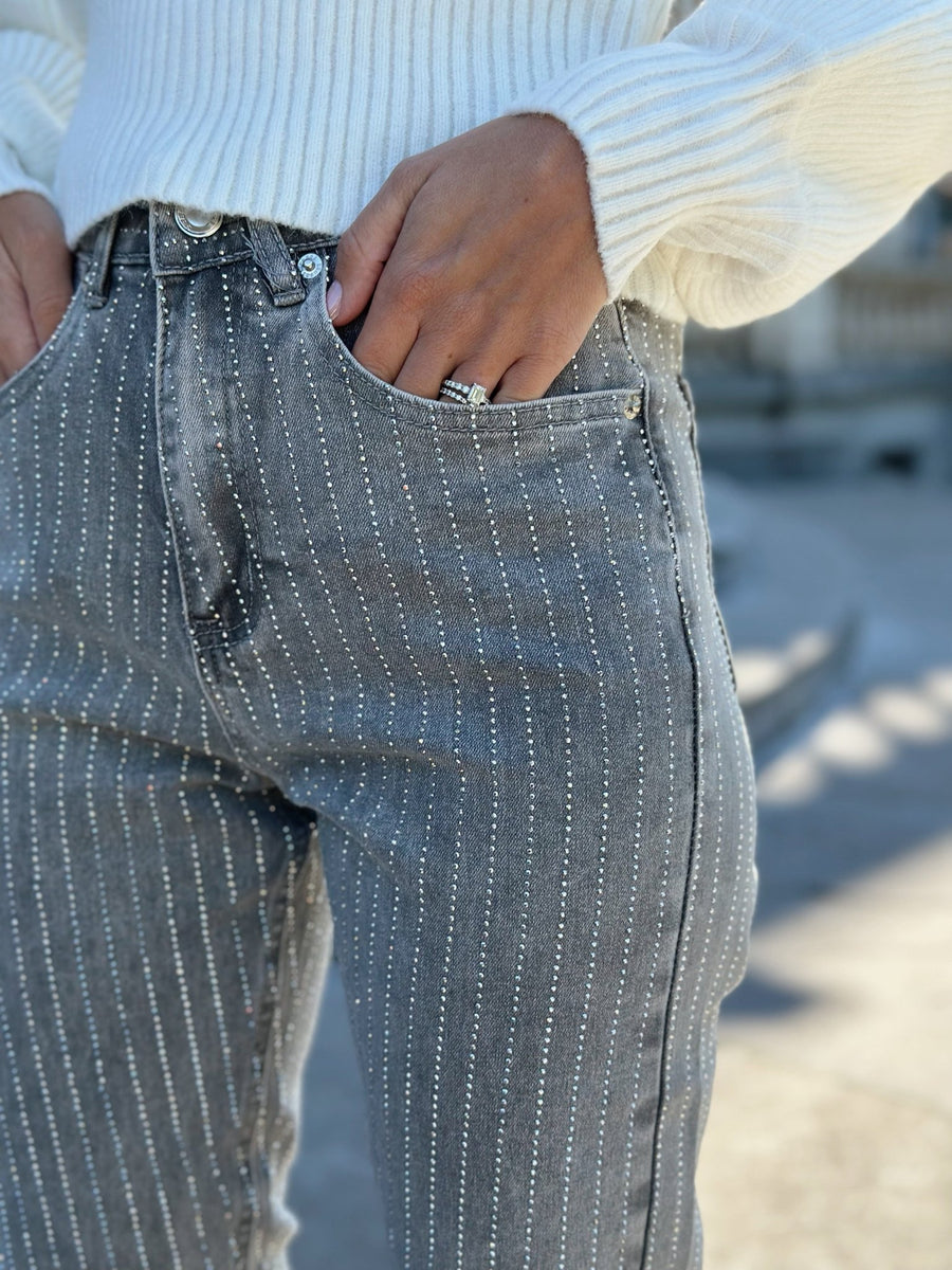 Le jeans Georgina gris - Gualap