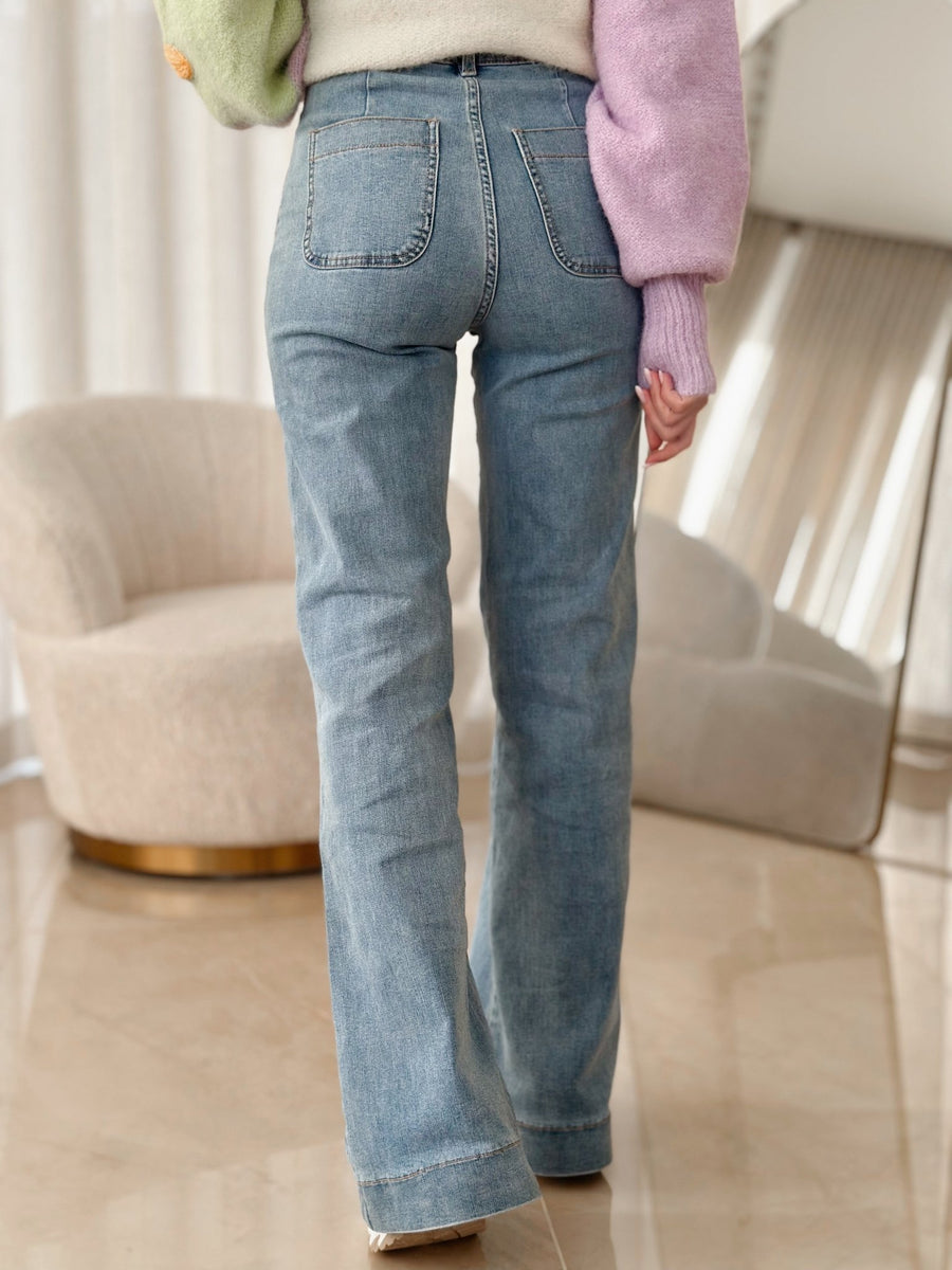 Le jeans Sophia bleu clair - Gualap