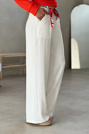 Le pantalon Agnessa Blanc - Gualap