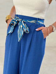 Le pantalon Agnessa bleu roi - Gualap