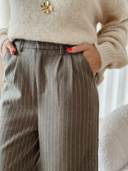 Le pantalon Candice taupe - Gualap