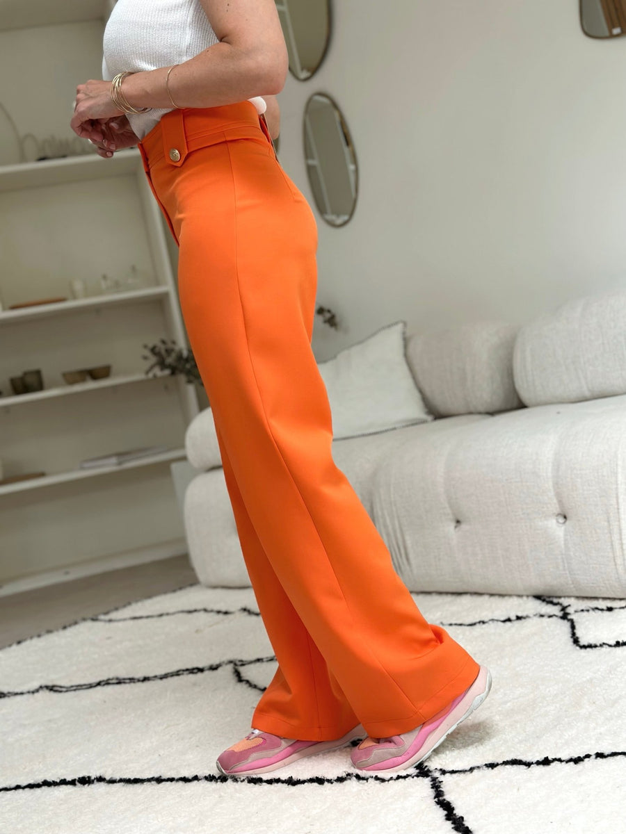Le pantalon Helma orange - Gualap
