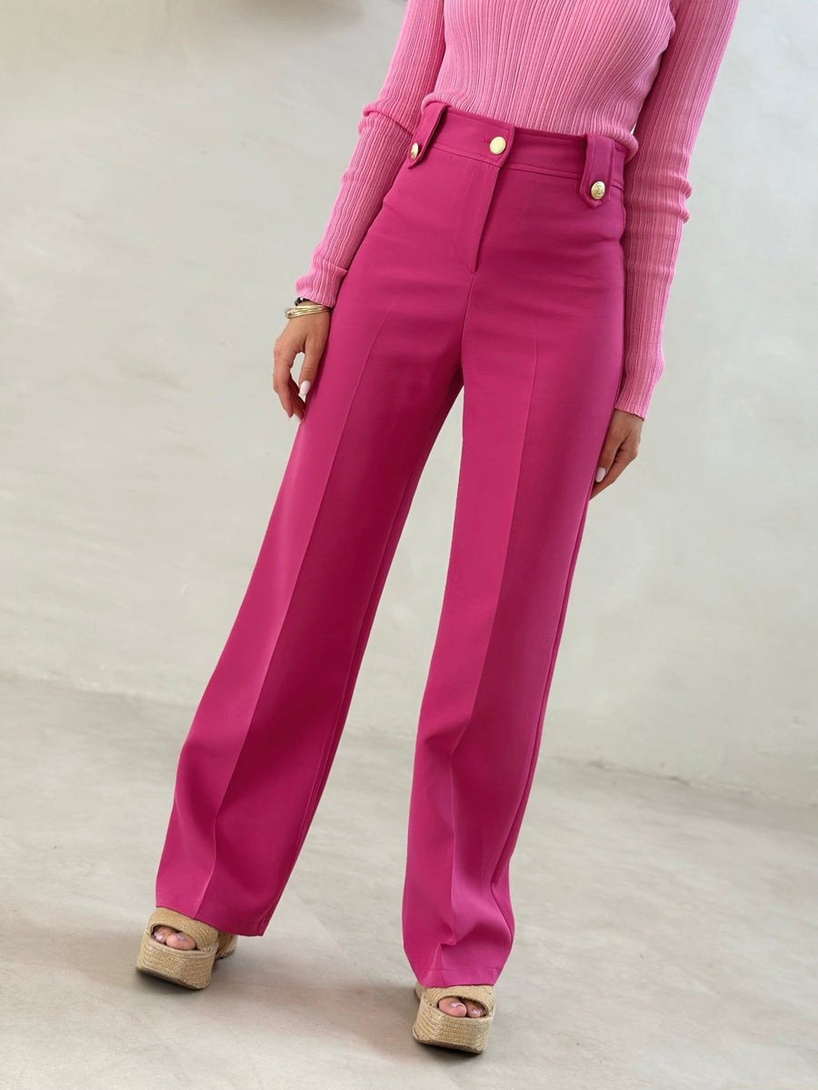 Le pantalon Helma rose - Gualap