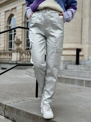 Le pantalon Paola argente - Gualap