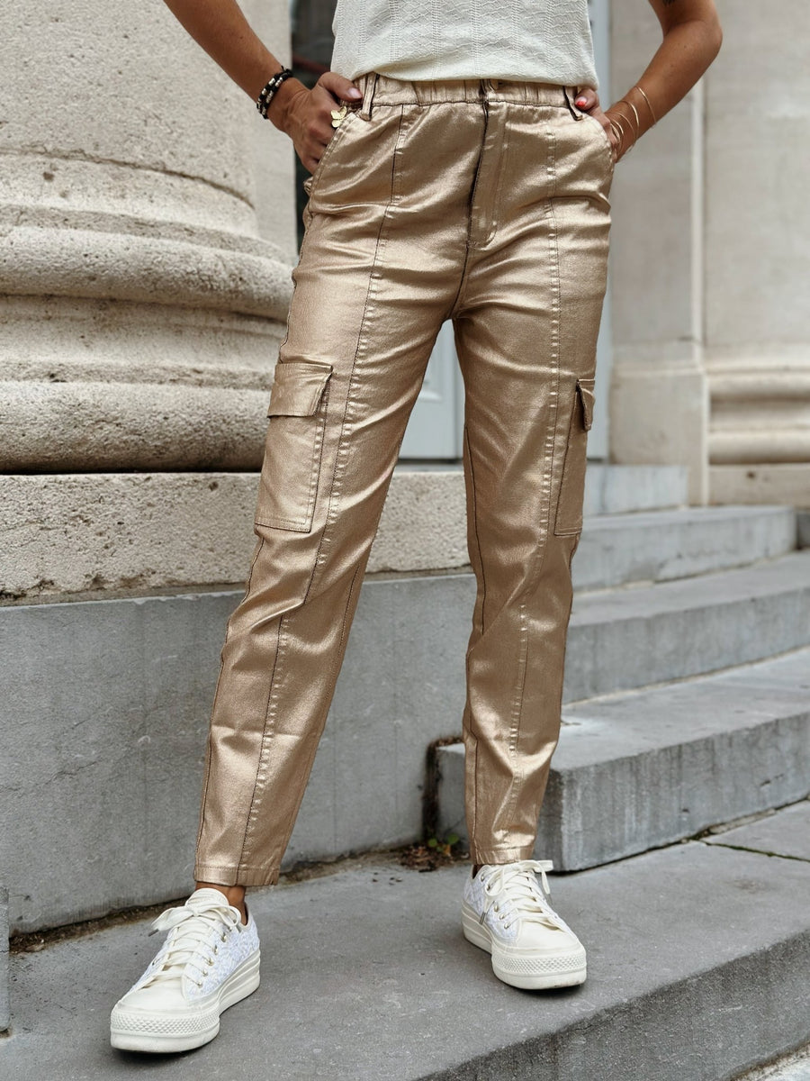 Le pantalon Paola bronze - Gualap