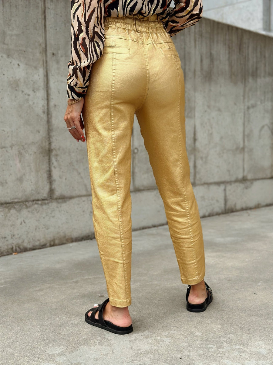 Le pantalon Pipa dore - Gualap