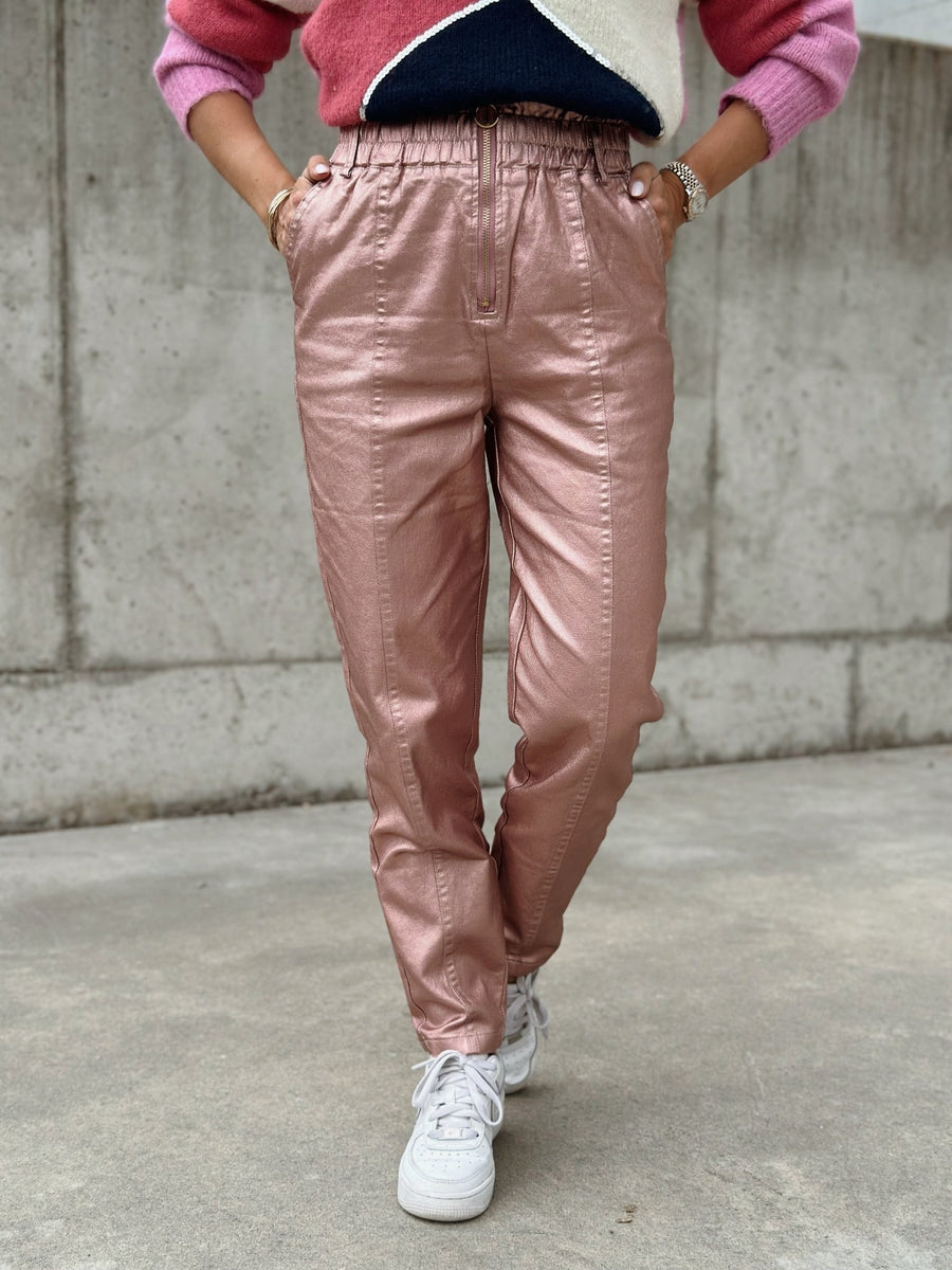 Le pantalon Pipa rose - Gualap