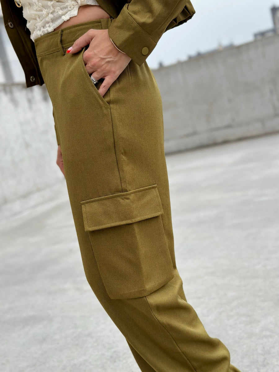 Le pantalon Rym vert olive - Gualap