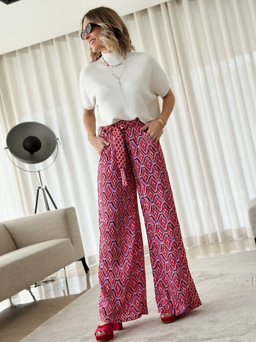 Le pantalon Tonia mauve Gualap