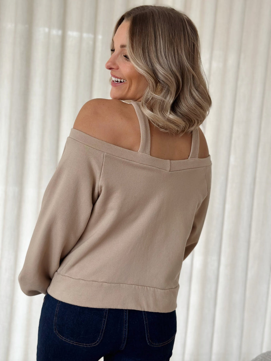 Le pull Justine beige - Gualap