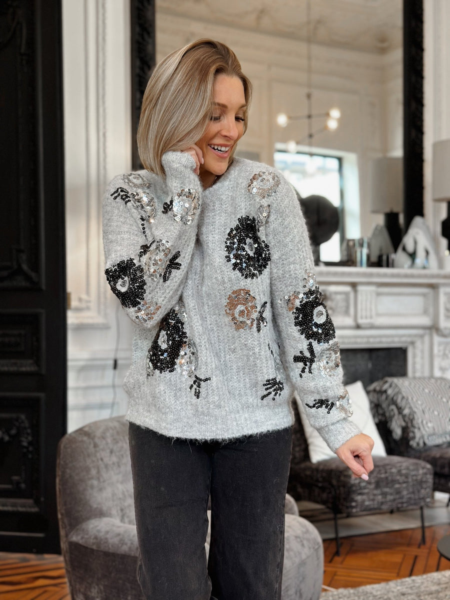Le pull Karine gris - Gualap