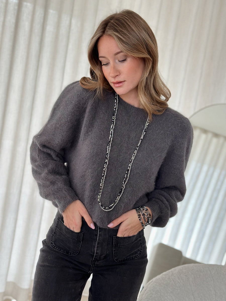 Le pull Lina gris - Gualap