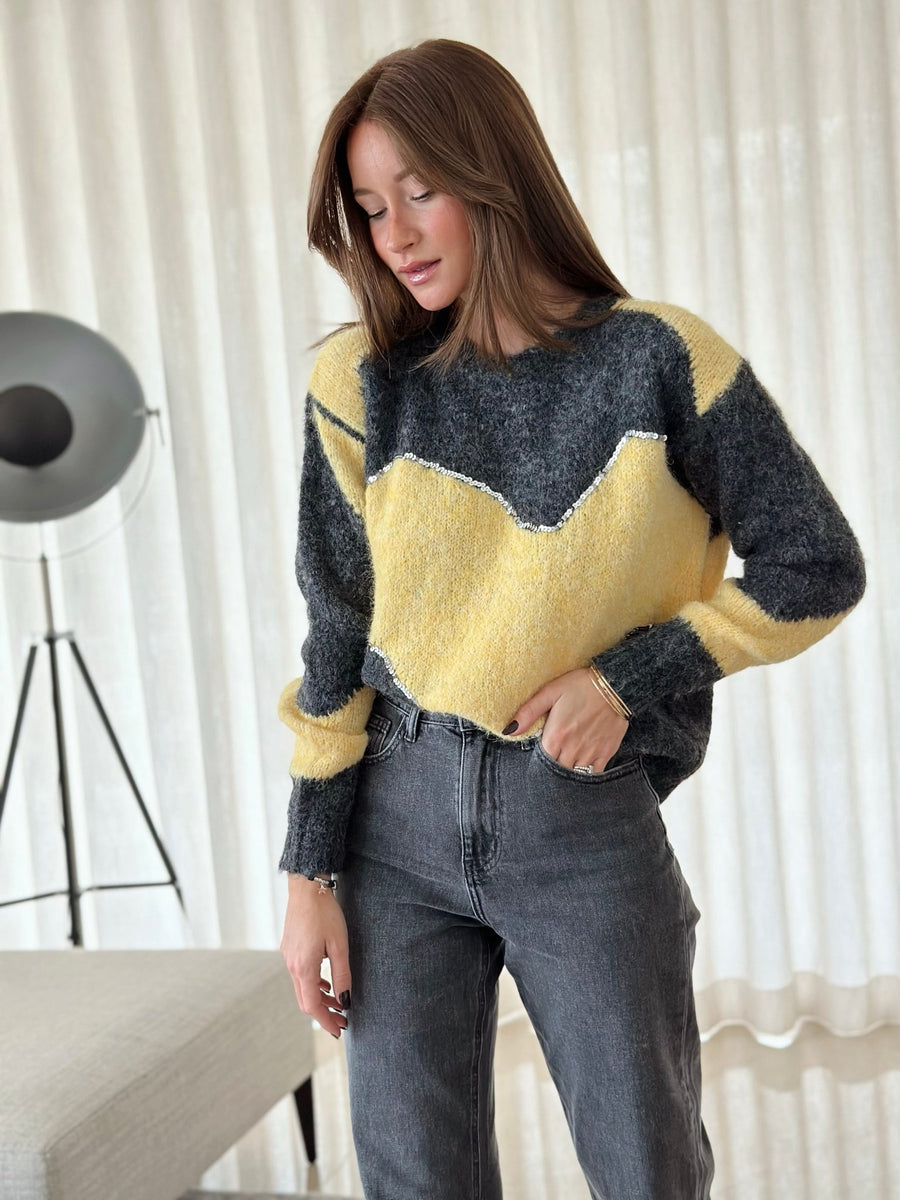 Le pull Olga gris - Gualap
