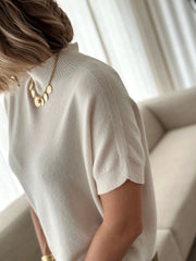Le pull Pierrine beige - Gualap