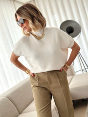 Le pull Pierrine beige - Gualap