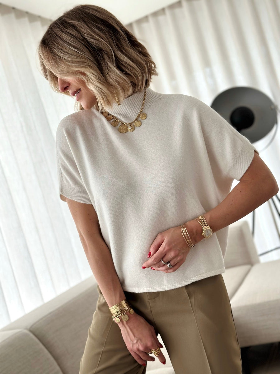 Le pull Pierrine beige - Gualap