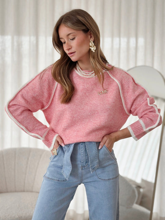 Le pull Renesmee rose - Gualap