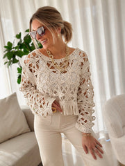 Le pull Urielle beige - Gualap