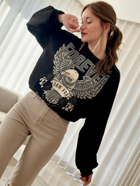 Le sweat Oxana noir-Gualap