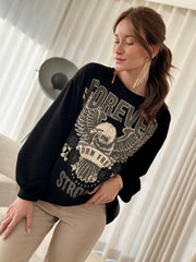 Le sweat Oxana noir-Gualap