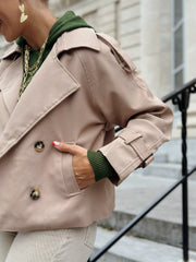 Le trench Bessa beige - Gualap