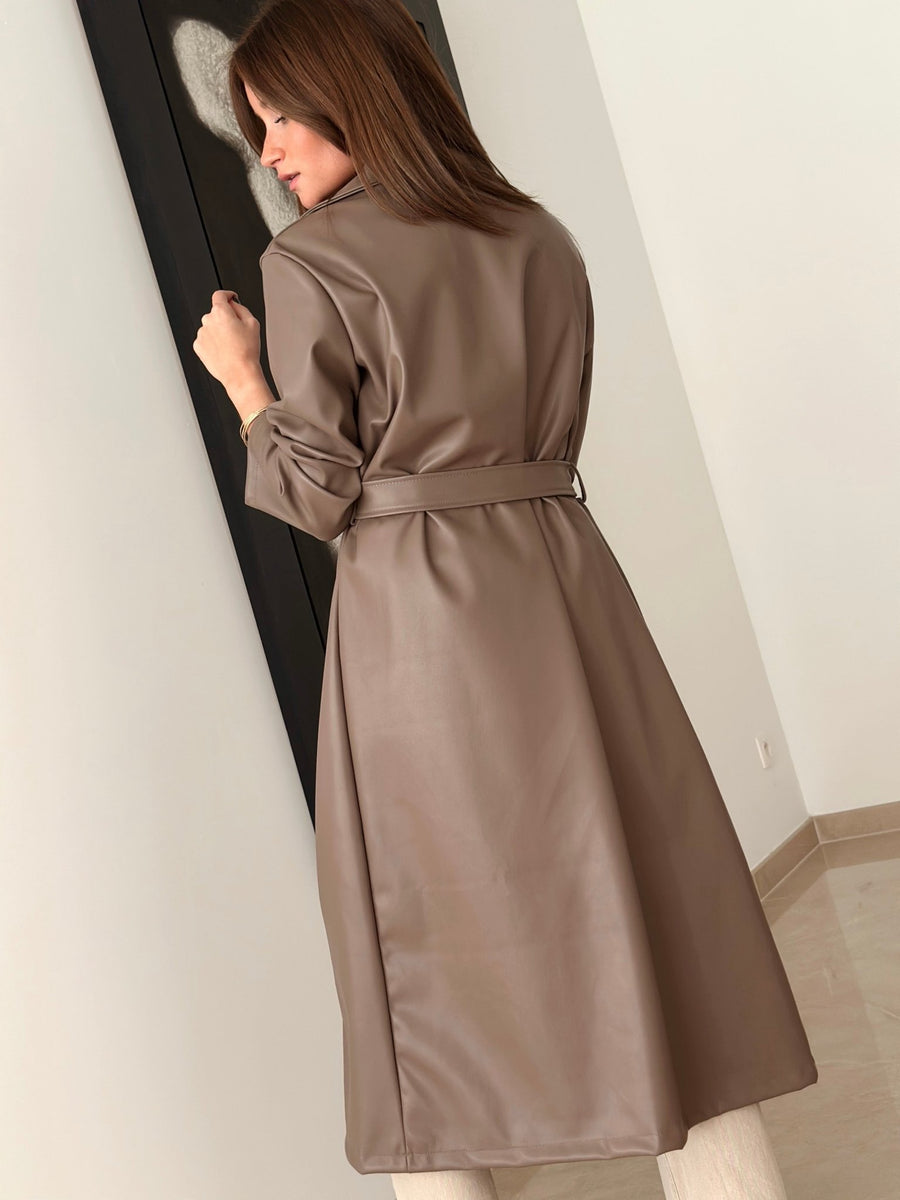 Le trench Pina taupe - Gualap